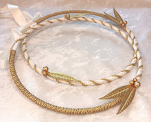 Load image into Gallery viewer, Stefana Brass Leaves / Olive Leaf Stefana / Greek Wedding Crowns / Orthodox Wedding Crowns / Minimalist Stefana Crowns
