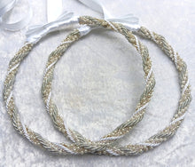 Load image into Gallery viewer, Stefana Crowns Silver, Greek Orthodox Wedding Stefana, Greece Wedding, Στέφανα Γάμου, Stefana Gamou