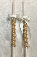 Load image into Gallery viewer, Stefana Crowns Gold, Greek Wedding Lambathes, Greek Orthodox Crowns and Candles, Στέφανα Γάμου