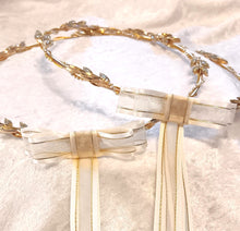 Load image into Gallery viewer, Stefana Gold Leaf, Greek Wedding Crowns, Olive Leaf Stefana, Orthodox Wedding Crowns