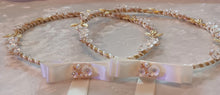Load image into Gallery viewer, Stefana Gold Leaf, Stefana Crowns, Greek Orthodox Crowns, Stephana in Ivory or White
