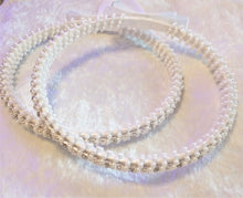 Load image into Gallery viewer, White Stefana Crowns with Rhinestones and Pearls