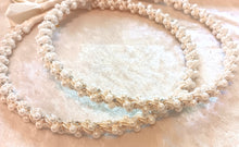 Load image into Gallery viewer, Stefana Crowns Pearl, Greek Wedding Candles, Stefana Lambathes Set, Ivory Stefana Candle Set