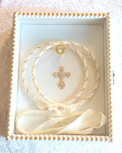 Load image into Gallery viewer, Stefanothiki, White Stefana Crown Case, Modern Stefanothiki, Gift For Greek Wedding