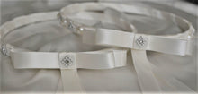 Load image into Gallery viewer, Greek Stefana Crowns, Pearl Rhinestone Stefana Wedding Crowns