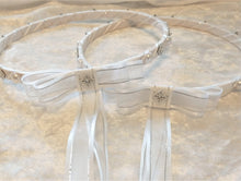 Load image into Gallery viewer, Greek Stefana Crowns, Pearl Rhinestone Stefana Wedding Crowns