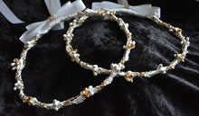 Load image into Gallery viewer, Greek Orthodox Wedding Lambathes and Stefana Crowns in Ivory or White with Gold or Silver Accents