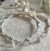 Load image into Gallery viewer, Greek Orthodox Wedding Lambathes and Stefana Crowns in Ivory or White with Gold or Silver Accents