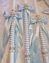 Load image into Gallery viewer, Greek Orthodox Baptism Lambades - Boy or Girl Baptismal Set - Oil Bottle Baptism Set - Baptism Candles