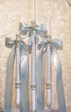 Load image into Gallery viewer, Greek Orthodox Baptism Lambades - Baptismal Set- Pink Baptism Candles - Pink Baptism Candles