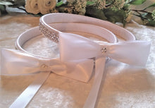 Load image into Gallery viewer, Crystal Stefana & Wedding Candle Set in White or Ivory