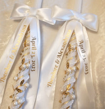 Load image into Gallery viewer, Greek Lambathes Wedding Candles - Lambades Wedding