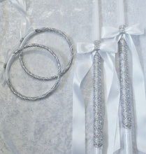 Load image into Gallery viewer, Elegant Crystal Rhinestone Greek Orthodox Stefana and Wedding Candle Set