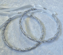 Load image into Gallery viewer, Elegant Crystal Rhinestone Greek Orthodox Stefana and Wedding Candle Set