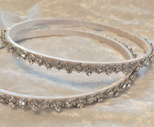 Load image into Gallery viewer, Greek Stefana Crowns, Orthodox Wedding Crowns, Glamorous Rhinestone Wedding Stefana
