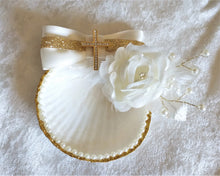 Load image into Gallery viewer, Greek Orthodox Baptism Lambades - Baptismal Set - Oil Bottle Baptism Set - Baptism Candles