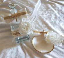 Load image into Gallery viewer, Greek Orthodox Baptism Lambades - Baptismal Set - Oil Bottle Baptism Set - Baptism Candles