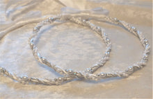 Load image into Gallery viewer, Stefana Set, Orthodox Wedding Crowns, White Stefana, Crystal Stefana