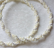 Load image into Gallery viewer, Greek Stefana Crowns, Orthodox Wedding Crowns, Wedding Stefana in White, Ivory, Pearl, Silver or Gold