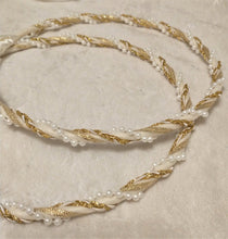 Load image into Gallery viewer, Stefana Crowns, Greek Orthodox Wedding Crowns, Wedding Stefana White or Ivory