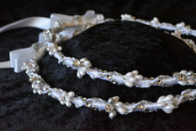 Load image into Gallery viewer, Stefana Crowns with Pearls & Rhinestones