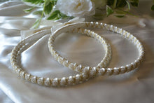Load image into Gallery viewer, Ivory Greek Orthodox Stefana Wedding Crowns
