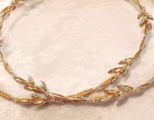 Load image into Gallery viewer, Stefana Gold Leaf, Greek Wedding Crowns, Olive Leaf Stefana, Orthodox Wedding Crowns
