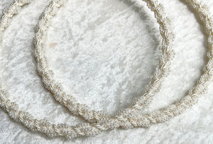Ivory Pearl Stefana Crowns, Greek Orthodox Wedding Crowns