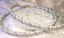 Load image into Gallery viewer, Affordable Stefana Greek Wedding Crowns and Lambathes in Silver &amp; White
