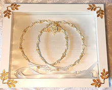 Load image into Gallery viewer, Stefanothiki, White Stefana Crown Case, Modern Stefanothiki, Gift For Greek Wedding
