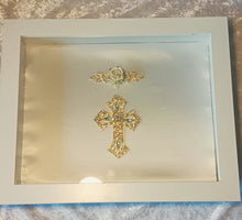 Load image into Gallery viewer, Stefanothiki, White Stefana Crown Case, Modern Stefanothiki, Gift For Greek Wedding
