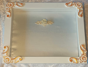 Stefanothiki, White Stefana Crown Case, Modern Stefanothiki, Gift For Greek Wedding