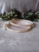 Load image into Gallery viewer, Greek Stefana Crowns, Orthodox Wedding Crowns, Rhinestone Pearl Wedding Stefana
