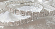 Load image into Gallery viewer, Greek Stefana Crowns, Silver Stefana Wedding Crowns in White or Ivory
