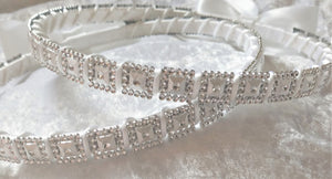 Greek Stefana Crowns, Silver Stefana Wedding Crowns in White or Ivory