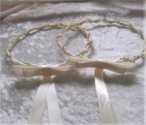 Greek Stefana Crowns, Orthodox Wedding Crowns, Simple Pearl Wedding Stefana