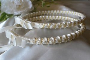 Ivory Greek Orthodox Stefana Wedding Crowns