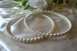 Ivory Greek Orthodox Stefana Wedding Crowns